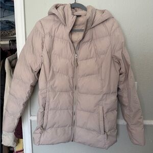 32 Degrees Women's Hooded Puffer Jacket - Dusty cream